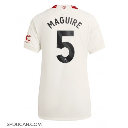 Zenski Nogometni Dres Manchester United Harry Maguire #5 Rezervni 2023-24 Kratak Rukav